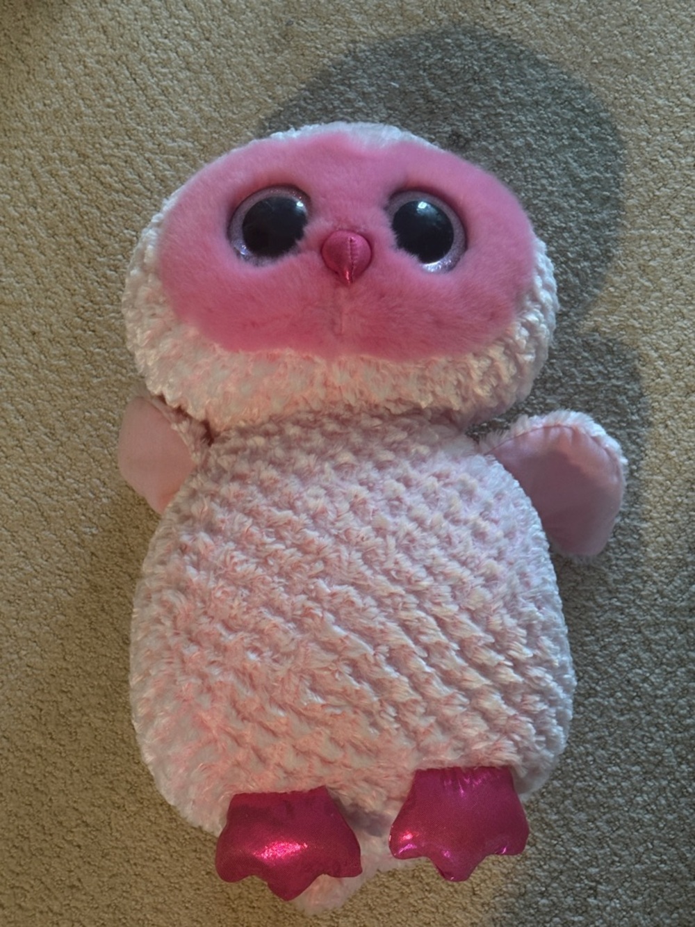 Plush Pink Owl Cuddle Buddy - Soft Stuffed Animal